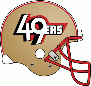 San Francisco 49ers 1991 Unused Logo t shirt iron on transfers...